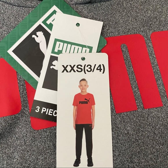 Puma boy’s 3 piece long sleeve hooded-shirt-pants - Picture 6 of 6